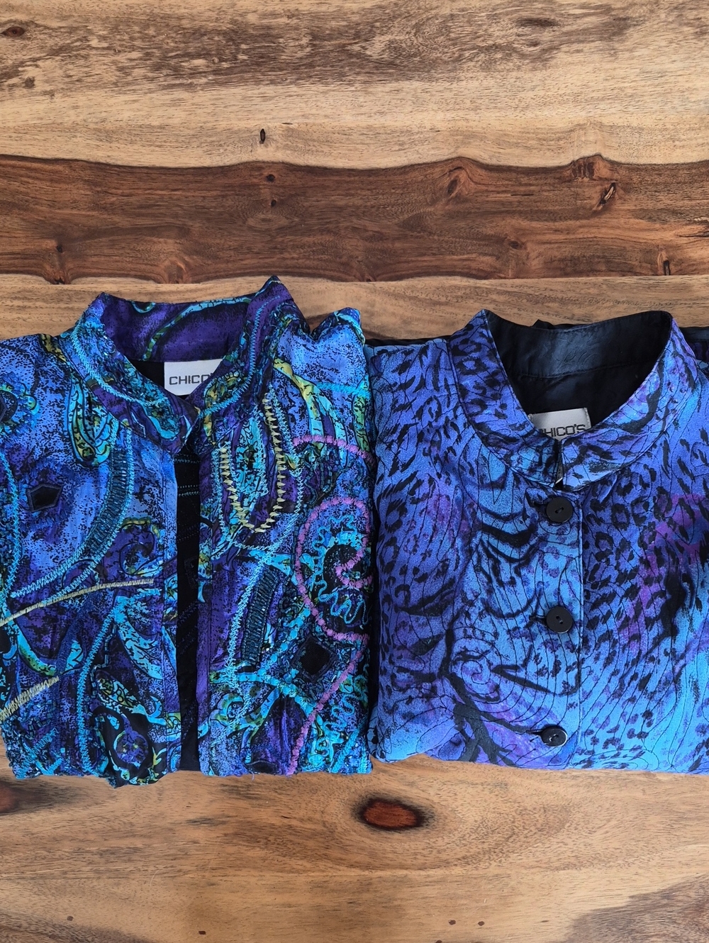 Chico's 100% Silk, Statement Jackets Sz Med - Picture 13 of 16